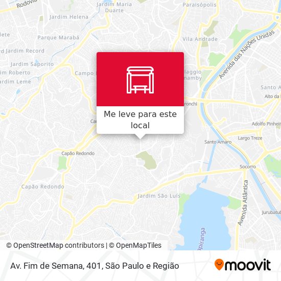 Av. Fim de Semana, 401 mapa