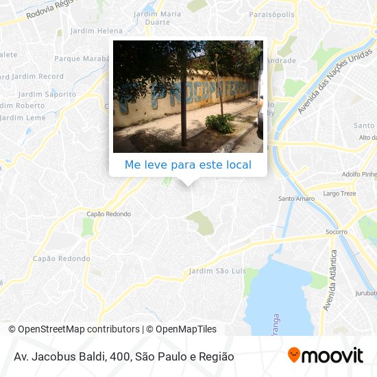 Av. Jacobus Baldi, 400 mapa