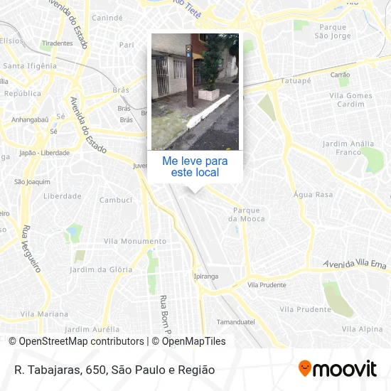 R. Tabajaras, 650 mapa