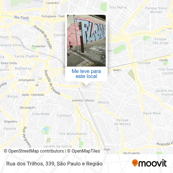 Rua dos Trilhos, 339 mapa