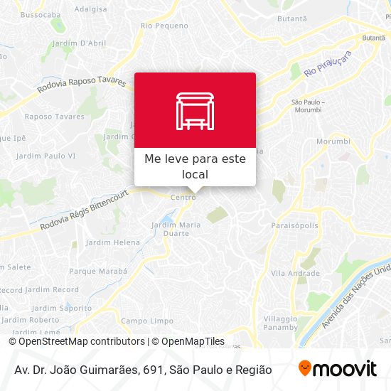 Av. Dr. João Guimarães, 691 mapa