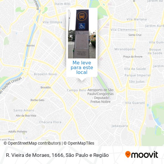 R. Vieira de Moraes, 1666 mapa