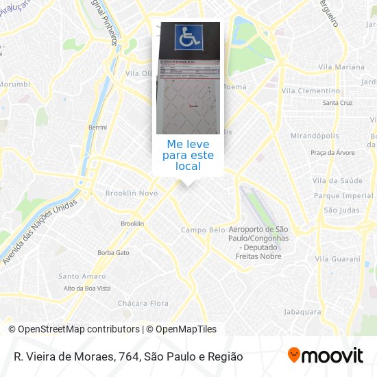 R. Vieira de Moraes, 764 mapa