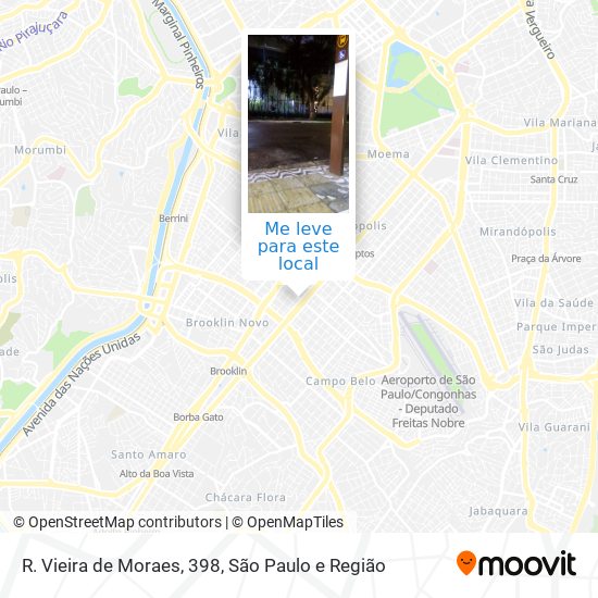 R. Vieira de Moraes, 398 mapa