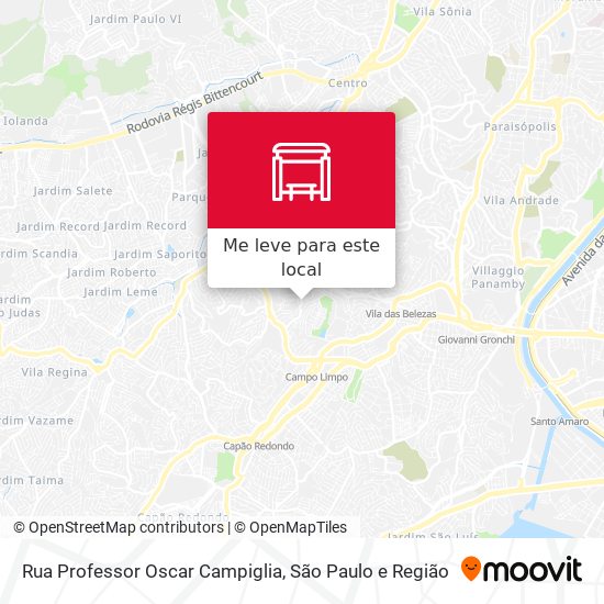 Rua Professor Oscar Campiglia mapa