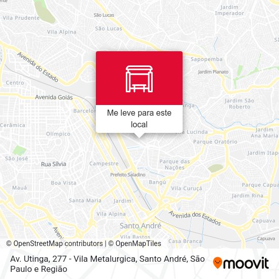 Av. Utinga, 277 - Vila Metalurgica, Santo André mapa