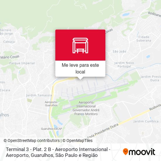 Terminal de Passageiros 3 do Aeroporto Internacional de Guarulhos, 1118 - Aeroporto, Guarulhos mapa