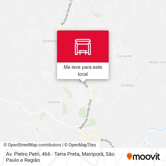 Av. Pietro Petri, 466 - Terra Preta, Mairiporã mapa