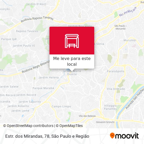 Estr. dos Mirandas, 78 mapa