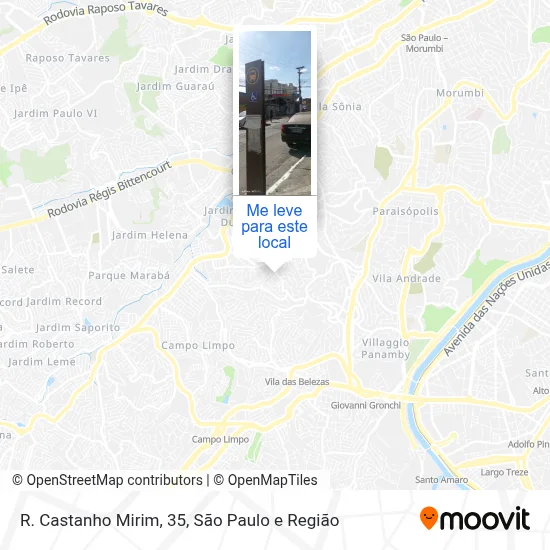 R. Castanho Mirim, 35 mapa