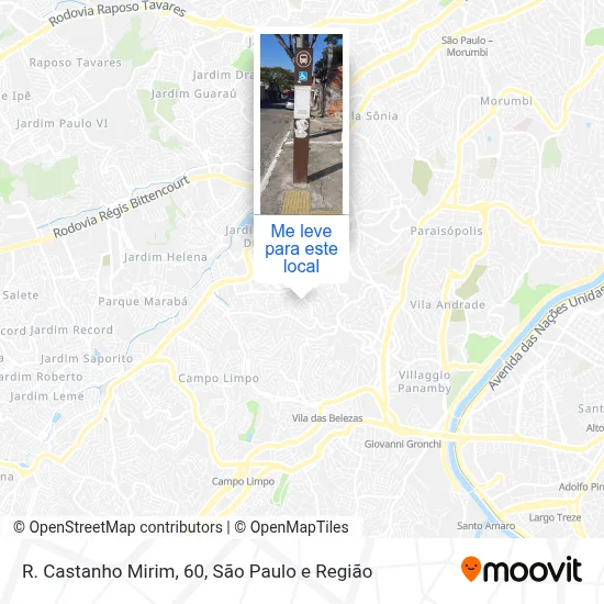 R. Castanho Mirim, 60 mapa