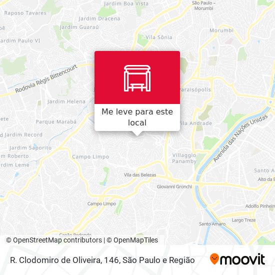 R. Clodomiro de Oliveira, 146 mapa