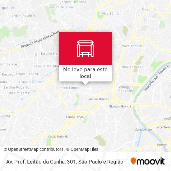 Av. Prof. Leitão da Cunha, 301 mapa