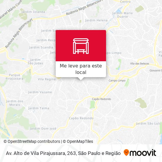 Av. Alto de Vila Pirajussara, 263 mapa