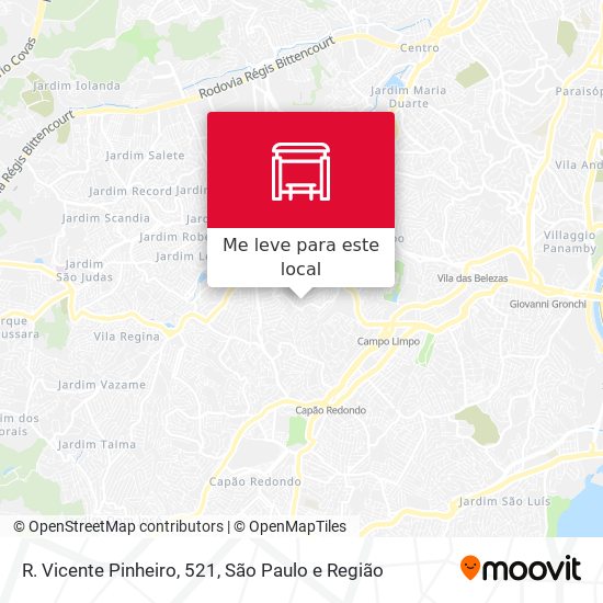 R. Vicente Pinheiro, 521 mapa