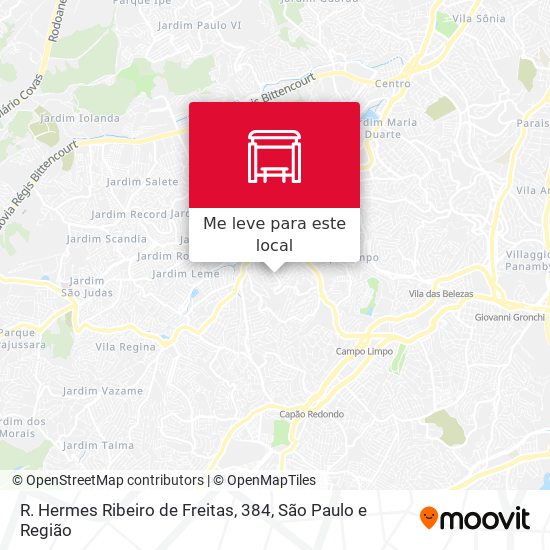 R. Hermes Ribeiro de Freitas, 384 mapa