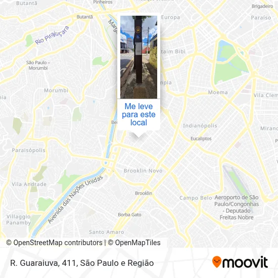 R. Guaraiuva, 411 mapa