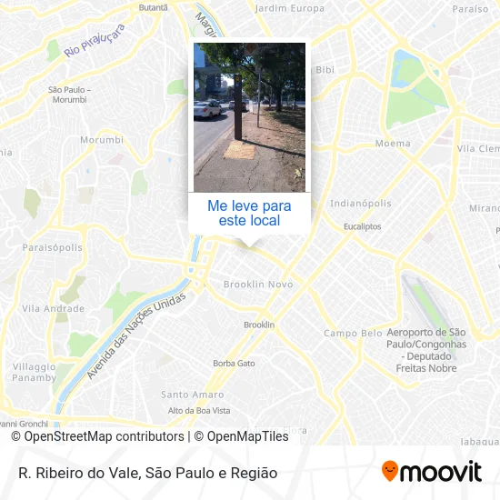 R. Ribeiro do Vale mapa