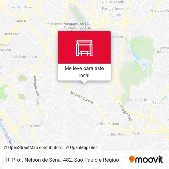 R. Prof. Nelson de Sena, 482 mapa