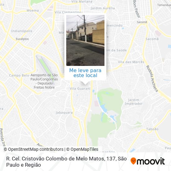 R. Cel. Cristovão Colombo de Melo Matos, 137 mapa