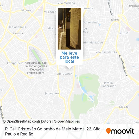 R. Cel. Cristovão Colombo de Melo Matos, 23 mapa