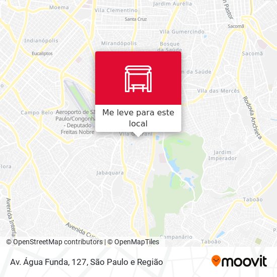 Av. Água Funda, 127 mapa