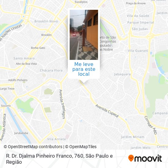 R. Dr. Djalma Pinheiro Franco, 760 mapa