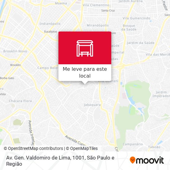 Av. Gen. Valdomiro de Lima, 1001 mapa