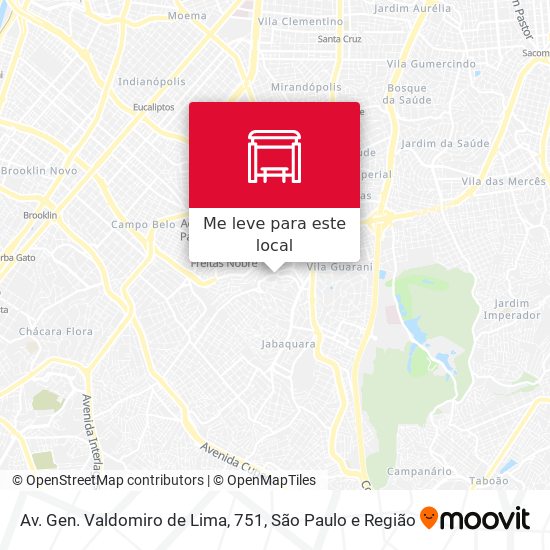 Av. Gen. Valdomiro de Lima, 751 mapa