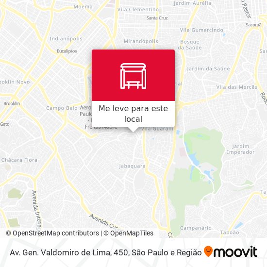 Av. Gen. Valdomiro de Lima, 450 mapa