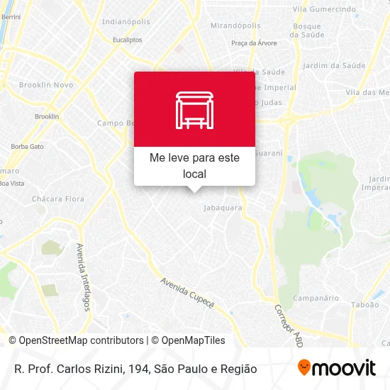 R. Prof. Carlos Rizini, 194 mapa