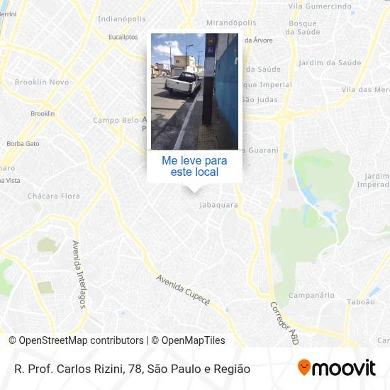 R. Prof. Carlos Rizini, 78 mapa