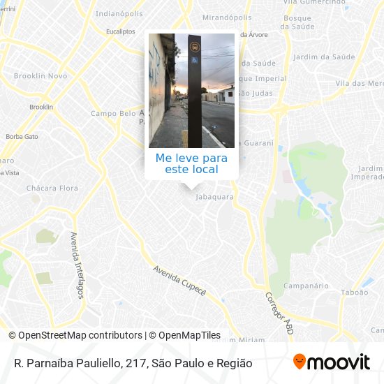 R. Parnaíba Pauliello, 217 mapa