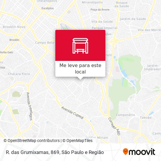 R. das Grumixamas, 869 mapa