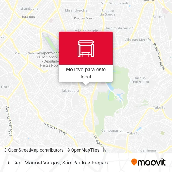 R. Gen. Manoel Vargas mapa