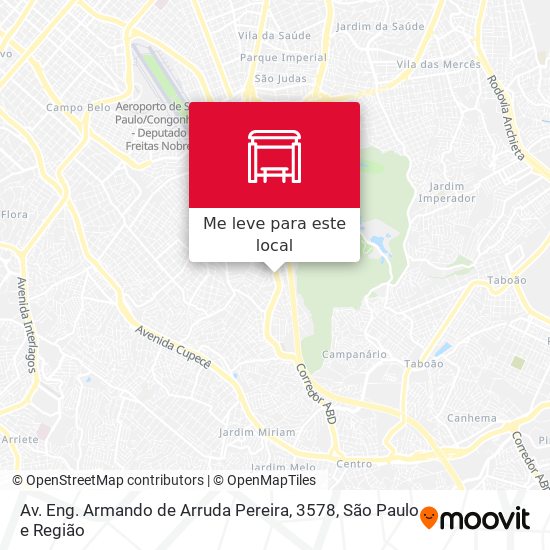 Av. Eng. Armando de Arruda Pereira, 3578 mapa