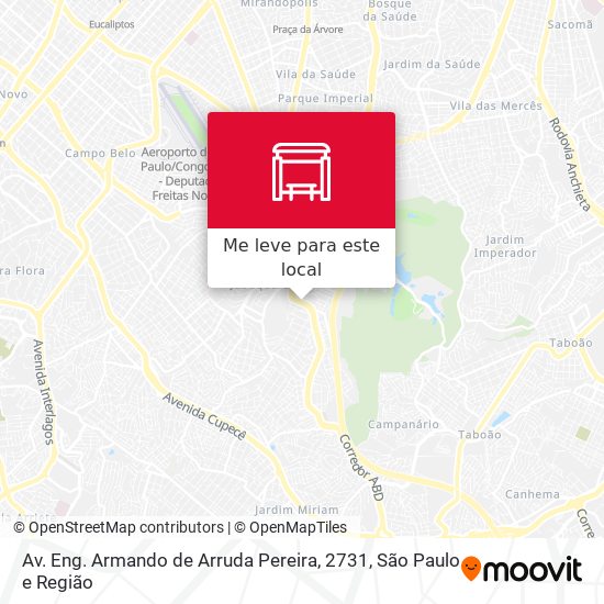 Av. Eng. Armando de Arruda Pereira, 2731 mapa