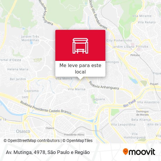 Av. Mutinga, 4978 mapa