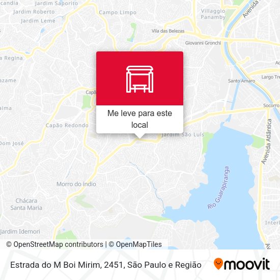 Estrada do M Boi Mirim, 2451 mapa