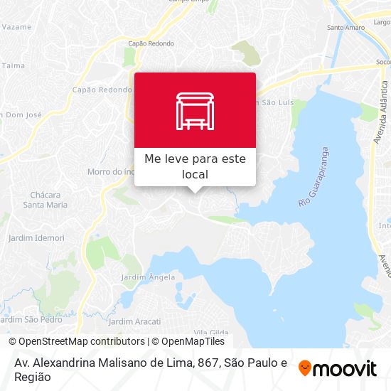 Av. Alexandrina Malisano de Lima, 867 mapa