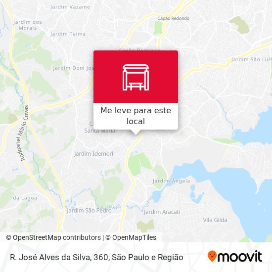 R. José Alves da Silva, 360 mapa
