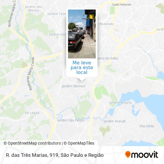 R. das Três Marias, 919 mapa