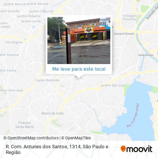 R. Com. Antunes dos Santos, 1314 mapa