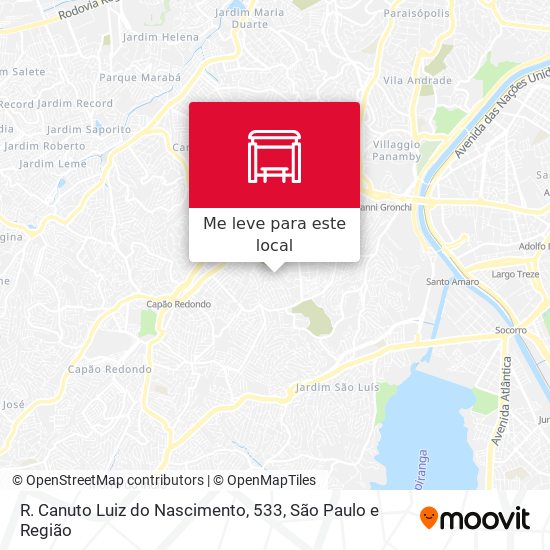 R. Canuto Luiz do Nascimento, 533 mapa