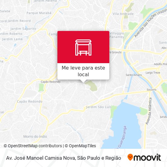 Av. José Manoel Camisa Nova mapa