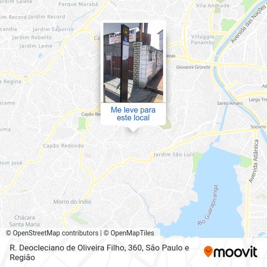 R. Deocleciano de Oliveira Filho, 360 mapa