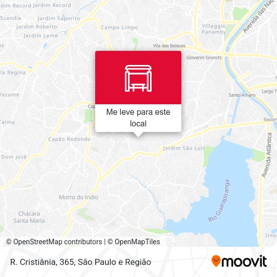 R. Cristiânia, 365 mapa