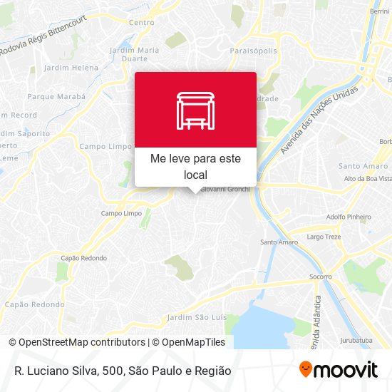 R. Luciano Silva, 500 mapa