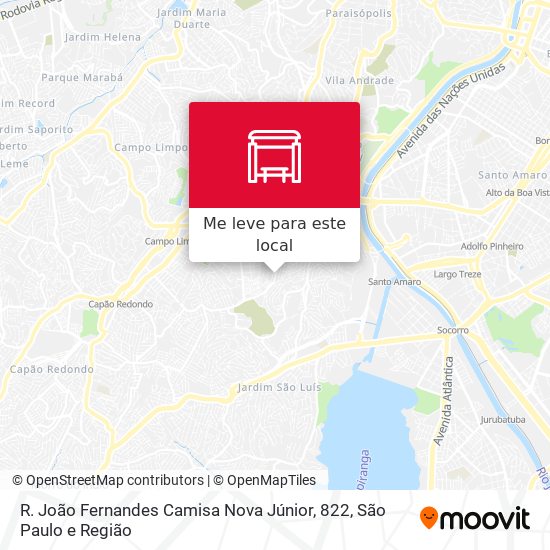 R. João Fernandes Camisa Nova Júnior, 822 mapa