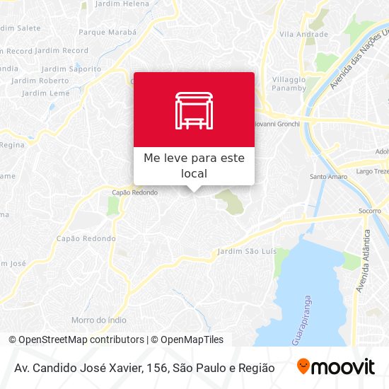 Av. Candido José Xavier, 156 mapa